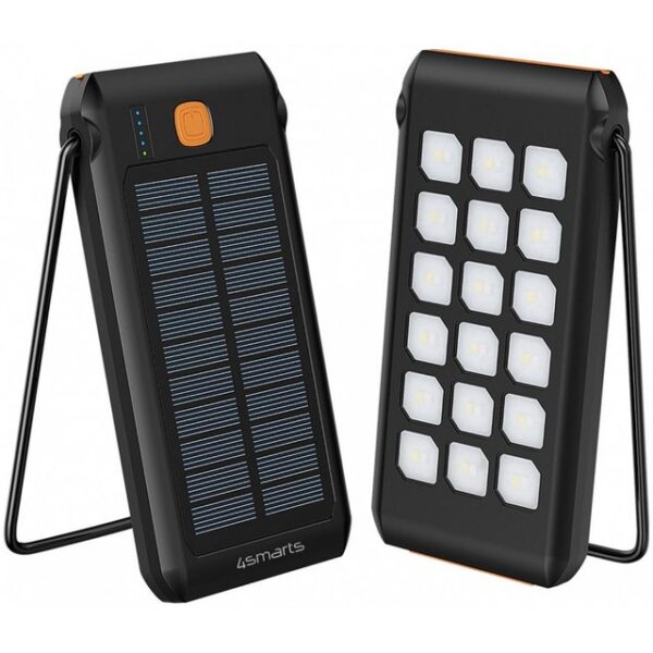 4smarts 4smarts TitanPack Solar Flex Powerbank schwarz. Solarladegerät (Kleine Geräte der Informations- und Telekommunikationstechnik, Solarpanel und LED-Licht)