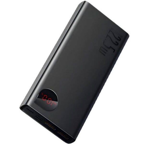 Baseus 20000mAh, 22.5W PD 3.0 QC4.0 Fast Charge USB C Externer Akku, Powerbank, Dreifach-Ausgangsnetzteil mit LED-Anzeige für iPhone, Samsung, etc