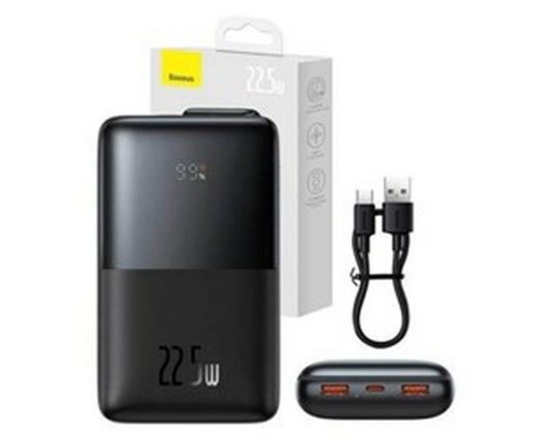 Baseus Powerbank Zeus 22.5W und 20000mAh mit USB und USB-C (schwarz) Powerbank