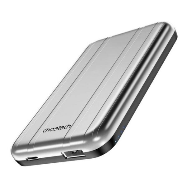 Choetech B655 Mini kabellose magnetische Powerbank 5000 mAh - Silber Powerbank