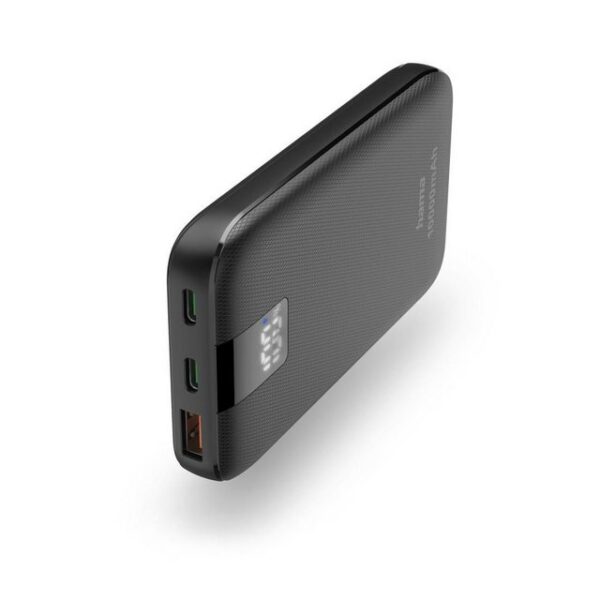 Hama HAMA Power Pack "PD 10", 10000mAh, 3 Ausgänge: 2x USB-C, 1x USB-A, ... Powerbank