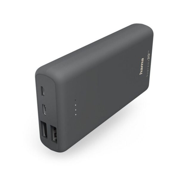 Hama HAMA Power Pack "Supreme 20HD" 20000mAh, 3 Ausgänge: 1xUSB-C, 2x USB-A Powerbank