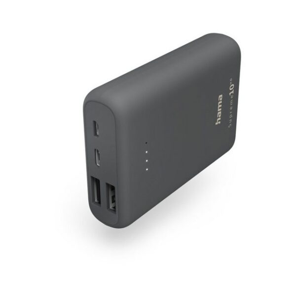 Hama Hama Power Pack Supreme 10HD Powerbank grau. Powerbank Hama Power Pack Supreme 10HD, Klein und leicht für unterwegs