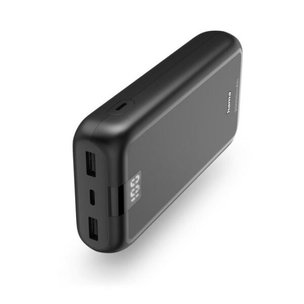 Hama Power Pack "Performance 20", 20000mAh, 3 Ausgänge: USB-C, 2x USB-A, Solar Powerbank