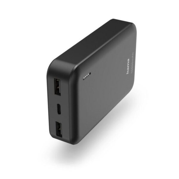 Hama Power Pack "Pocket 10", 10000mAh, Ausgänge: 2x USB-A, Anthrazit Solar Powerbank