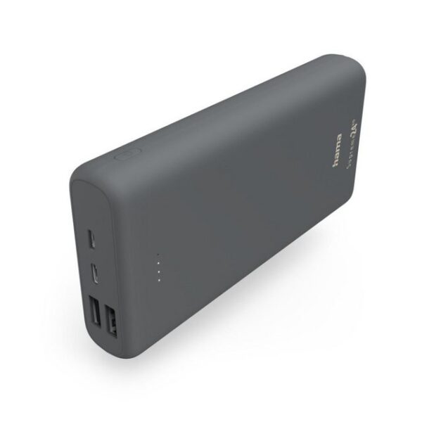 Hama Power Pack "Supreme 24HD" 24000mAh, 3 Ausgänge: 1x USB-C, 2x USB-A, Gr Powerbank