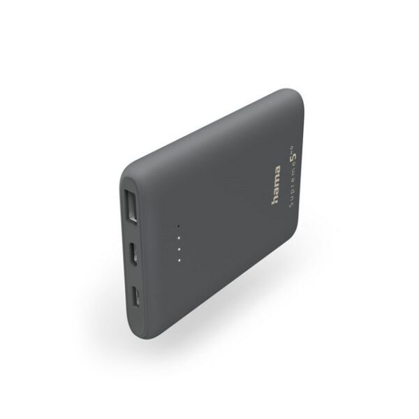 Hama Supreme 5HD 5000mAh, Grau Powerbank (2 St)