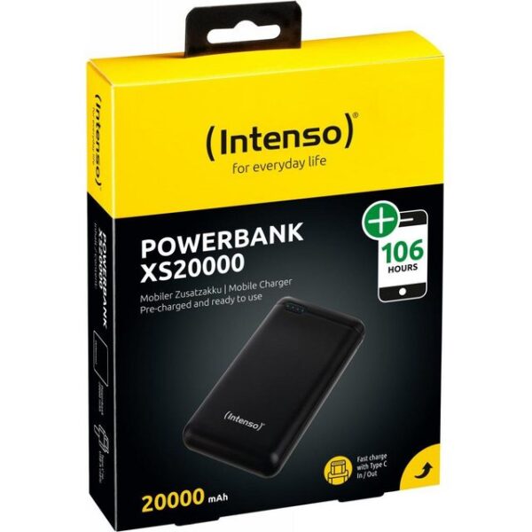 Intenso Intenso XS20000 - Schwarz - Digitaler Camcorder - Digitalkamera - Gami Powerbank