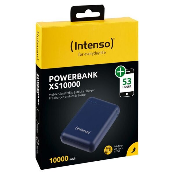 Intenso Powerbank mobile Slim XS 10000 mAh Typ A / C USB OUT dark blue Powerbank