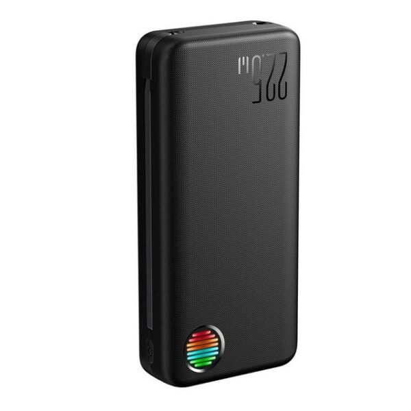 JOYROOM 20000 mAh Powerbank mit integrierten USB-C/ iPhone Kabeln Schwarz Powerbank (1 St)