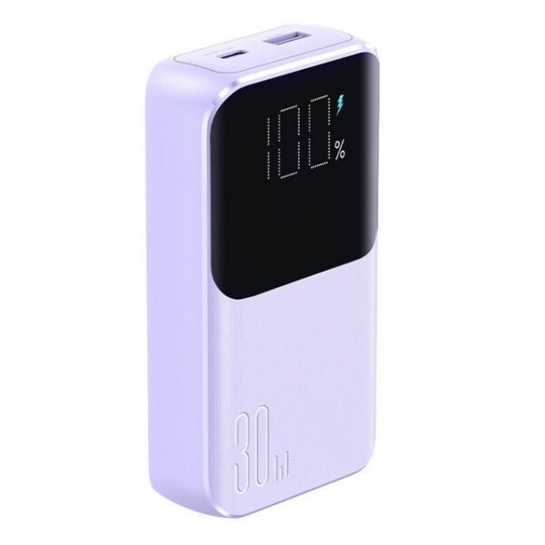 JOYROOM Mini-Powerbank mit integrierten Kabeln 20000 mAh 30 W - Lila Powerbank (1 St)