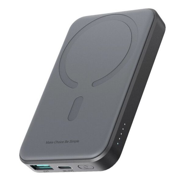 JOYROOM Powerbank Mini 5000 mAh USB-A USB-C induktiv 20 W + USB-C/USB-C-Kabel Powerbank