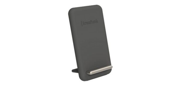 KREAFUNK reCHARGE Wireless Qi Charger Powerbank, kabelloser Ladeständer mit Schnellladung