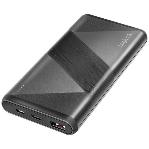 LogiLink Powerbank 10000 mAh, USB-A QC 3 & USB-C PD 2.0 Powerbank