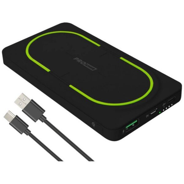 PROUSER 2-in-1 Wireless Powerbank 10.00mAh mit QI Powerbank