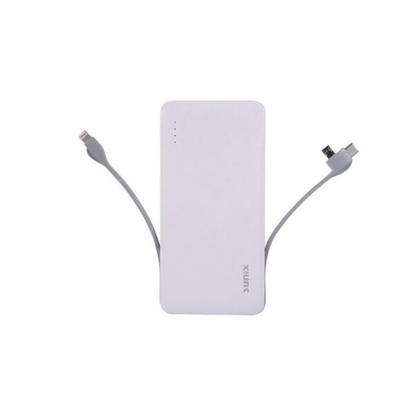 Sunix 12000mAh Quick Charge Slim Power Bank Schnell-Ladegerät 3in1 Ladekabel Powerbank