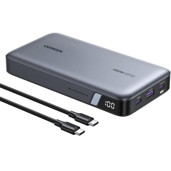 UGREEN Two-way Fast Charge 25000mAh/145W - Powerbank - grau/schwarz Powerbank