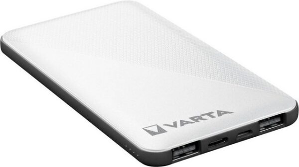 VARTA Power Bank Energy 5000 + Ladekabel, 5000mAh Powerbank mit USB Type C Powerbank 5000 mAh (3,7 V, 1 St)