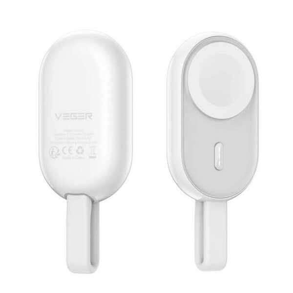 VEGER Pomme externer Akku (Powerbank) für Uhr für Apple Watch 1200 mAh Powerbank (1 St)