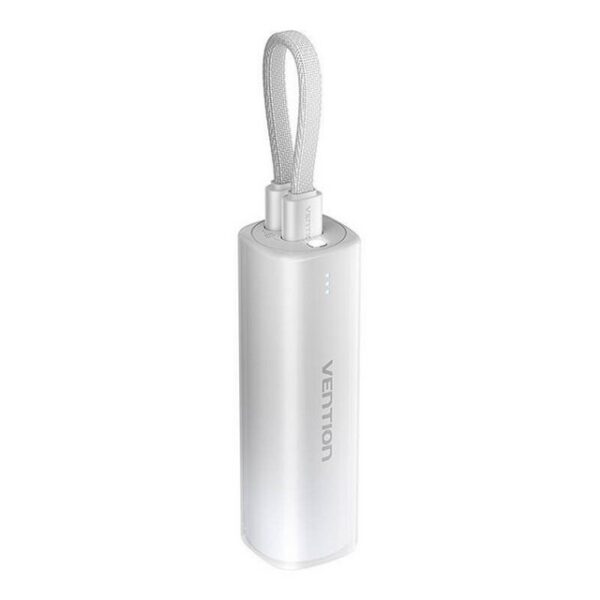 VENTION Powerbank 5000 mAh mit Kabel USB Typ C kompatibel mit iPhone 0,11 m Powerbank