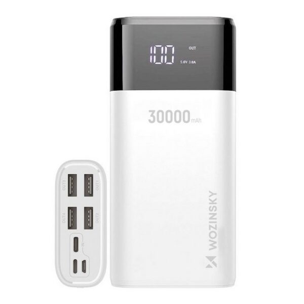 Wozinsky Wozinsky Powerbank 30000mAh Li-Po 4 x USB mit LCD-Display 2 A Powerbank