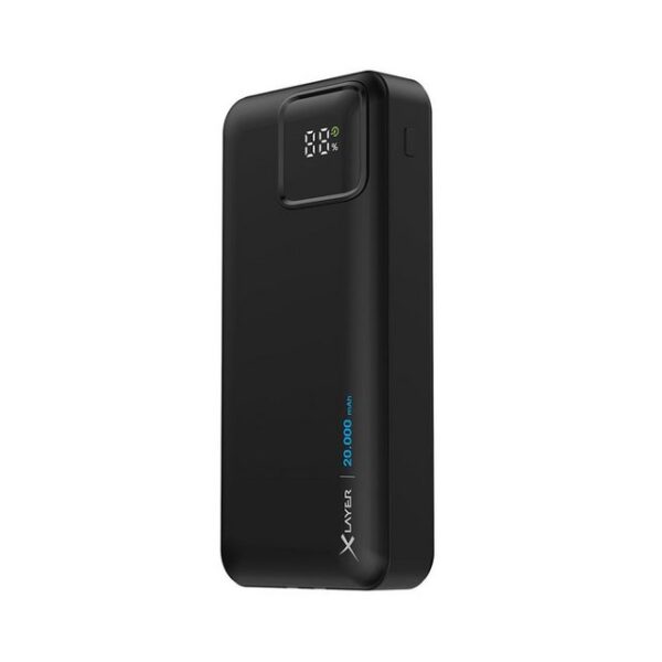 XLAYER 20.000-mAh Power Delivery, schwarz Powerbank Solar Powerbank