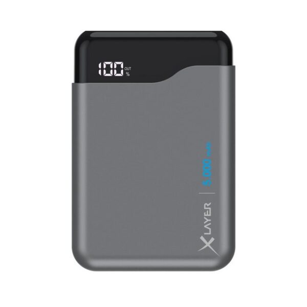 XLAYER Powerbank Micro Pro grau Solar Powerbank