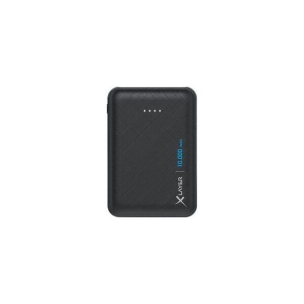 XLAYER XLayer Micro Powerbank 10.000mAh schwarz - kompakt und stark. Powerbank XLayer Micro (10.000mAh) Powerbank schwarz, Kompakt wie eine Scheckkarte