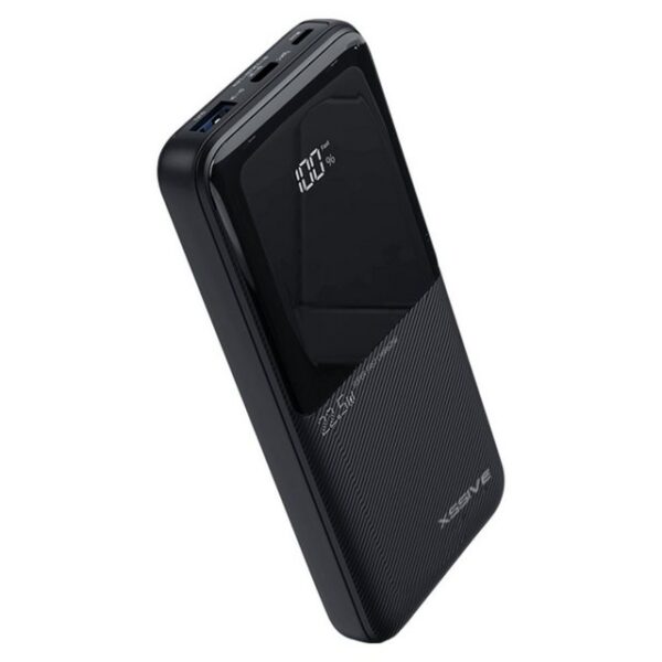 cofi1453 10.000mAh Premium Powerbank mit 2 Ladekabeln 5A 22,5W 4 output-2 input Powerbank