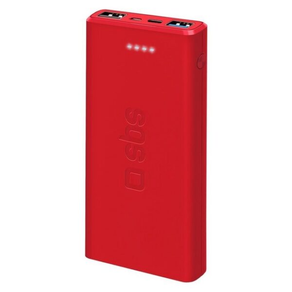 sbs TTBB10000FASTR Powerbank Lithium Polymer (LiPo) 10000 mAh Rot Powerbank