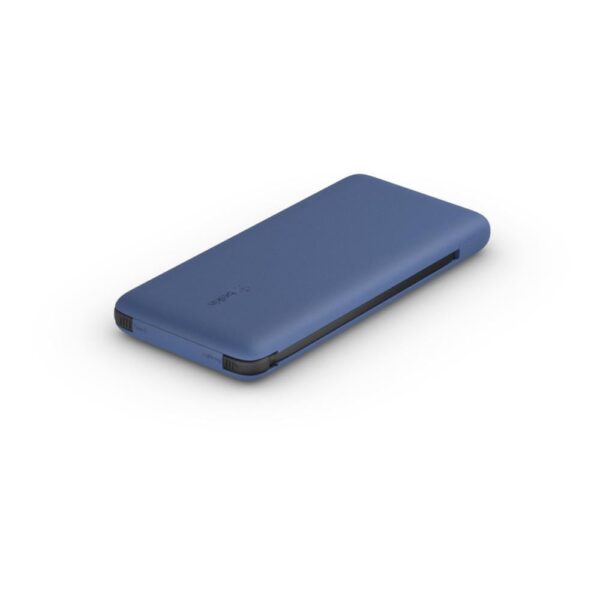 BoostCharge Plus BPB006BTBLU 10000 mAh mit integrierten Kabeln (Blau) Powerbank