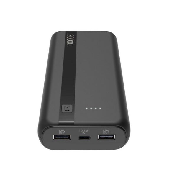 Cellularline Power Bank 20000 Black (60933) Solar Powerbank