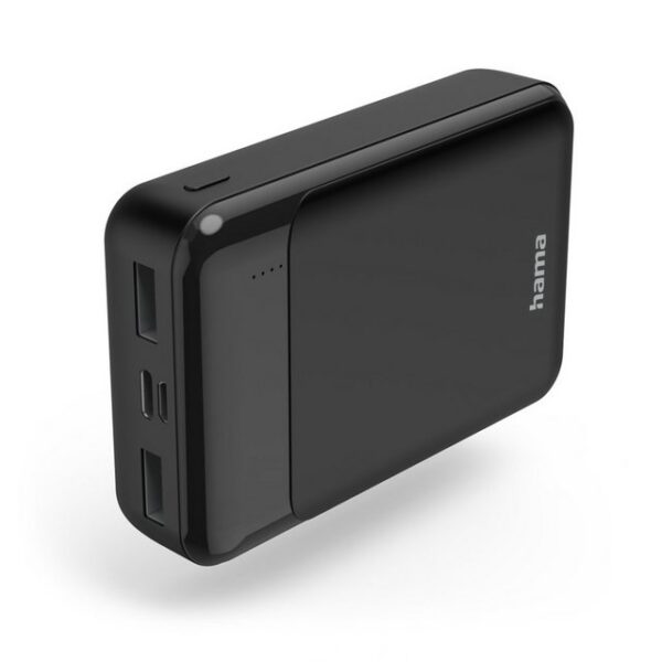 Hama Eco Power 10, 10000mAh, Schwarz Powerbank (2 St)