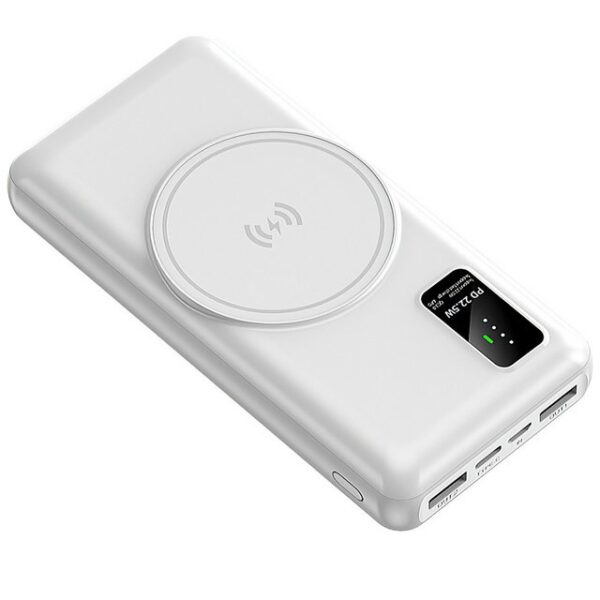 SURFOU PowerBank 20000mAh Wireless Externe HandyAkkus Batterie USB C Type C Powerbank, 3 Kabel 22.5W Ladegerät