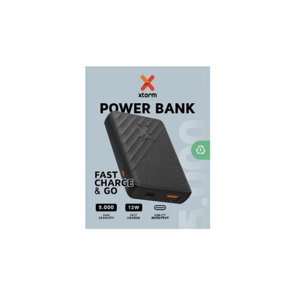 Xtorm 12W Fast Charge Go2 Powerbank 12W - 5.000mAh (64133) Solar Powerbank