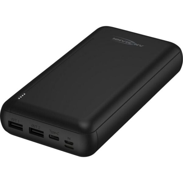 ANSMANN AG Ansmann PB212 Powerbank 30000 mAh Smart IC LiPo Micro USB, USB-C®, Lig Powerbank 30000 mAh