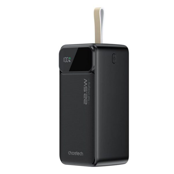 Choetech 50000 mAh bis zu 22,5 W mit PD- und QC-Schnellladeprotokollen Schwarz Powerbank (1 St)