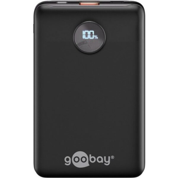 Goobay goobay Powerbank Kompakt 10.000 mAh, (10 Ah, 1x USB-Ladegerät