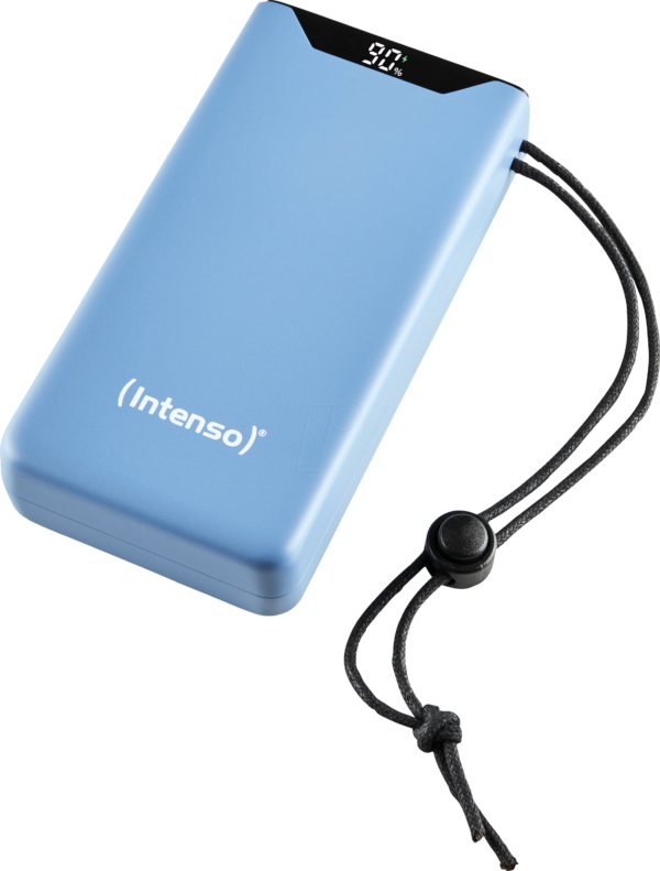 INTENSO 7332055 - Powerbank F20000, Li-Po, 20000 mAh, USB-A, USB-C, blau