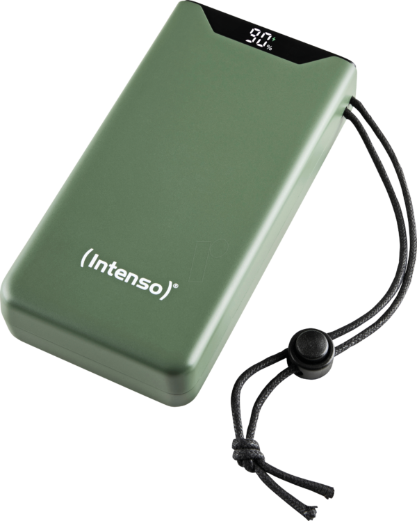 INTENSO 7332057 - Powerbank F20000, Li-Po, 20000 mAh, USB-A, USB-C, grün