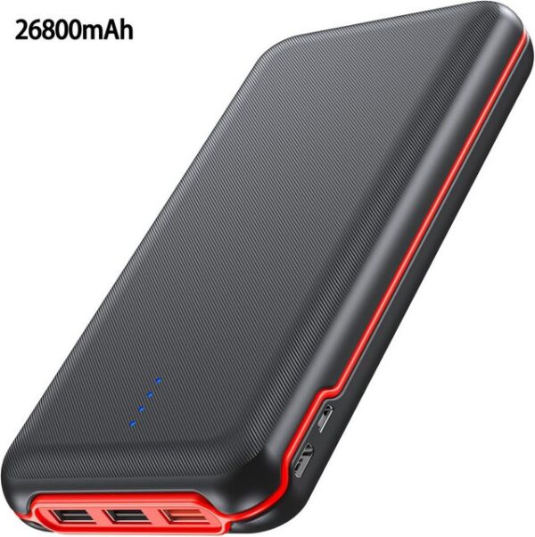 LIIMOO Powerbank,22.5W/QC3.0/20W/USB-C Schnellladung,4 Ausgänge/2 Eingänge Powerbank 26800 mAh, Tragbares Ladegerät für iPhone 12 11 XS Samsung Huawei Tablet