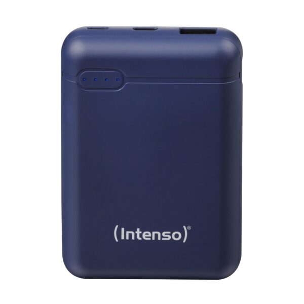 Powerbank XS10000, 10000 mAh, USB-A, Micro-USB, USB-C, Blau