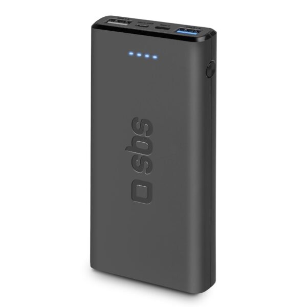 Powerbank fast charge mit 10.000 mAh und 2 USB Schwarz