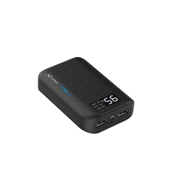 Pure Carbon (7500mAh), schwarz Powerbank