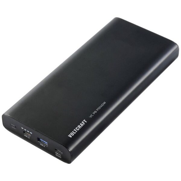 VOLTCRAFT VOLTCRAFT VC PB PD140W Powerbank 22400 mAh Quick Charge 3.0, USB PD 3. Powerbank 22400 mAh