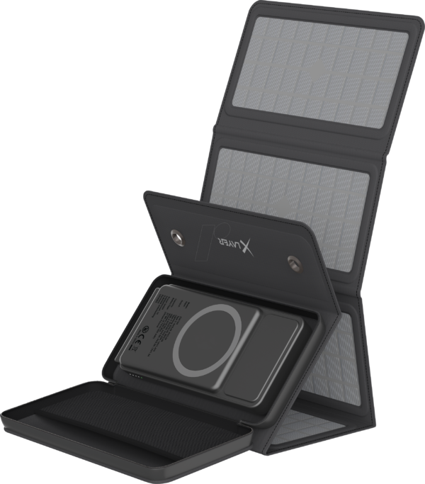 XLAYER 220150 - Powerbank, 10000 mAh, MagSafe, Solarpanel