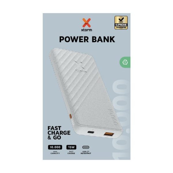 Xtorm 15W Fast Charge Go2 Powerbank 10.000mAh (64134) Solar Powerbank