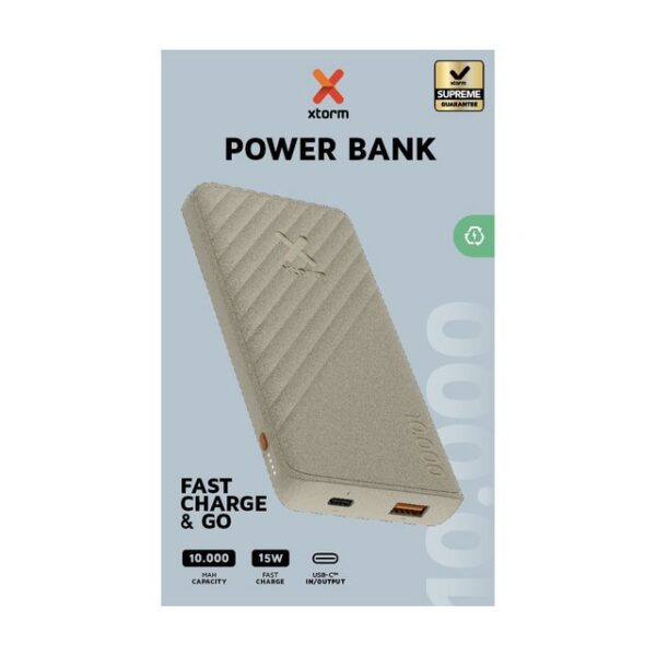 Xtorm 15W Fast Charge Go2 Powerbank 10.000mAh (64136) Solar Powerbank